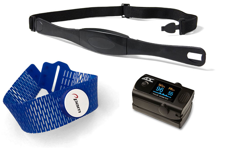 Atris-band met sensor, Saturatiemeter en hartslagband