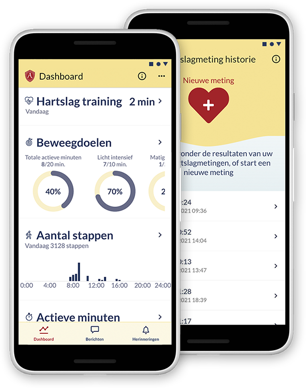 Screens Atris patienten app